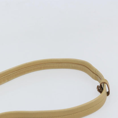 Celine Vintage Shoulder Bag Leather, BEIGE, LEATHER, Shoulder bag