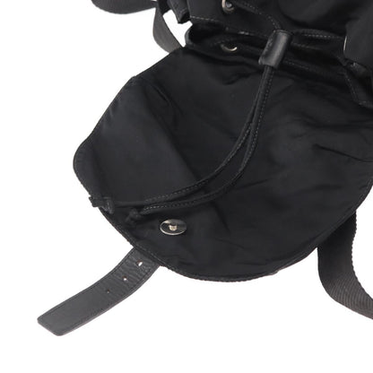 Prada Double Front Pocket Backpack Tessuto, BLACK, NYLON, Backpack