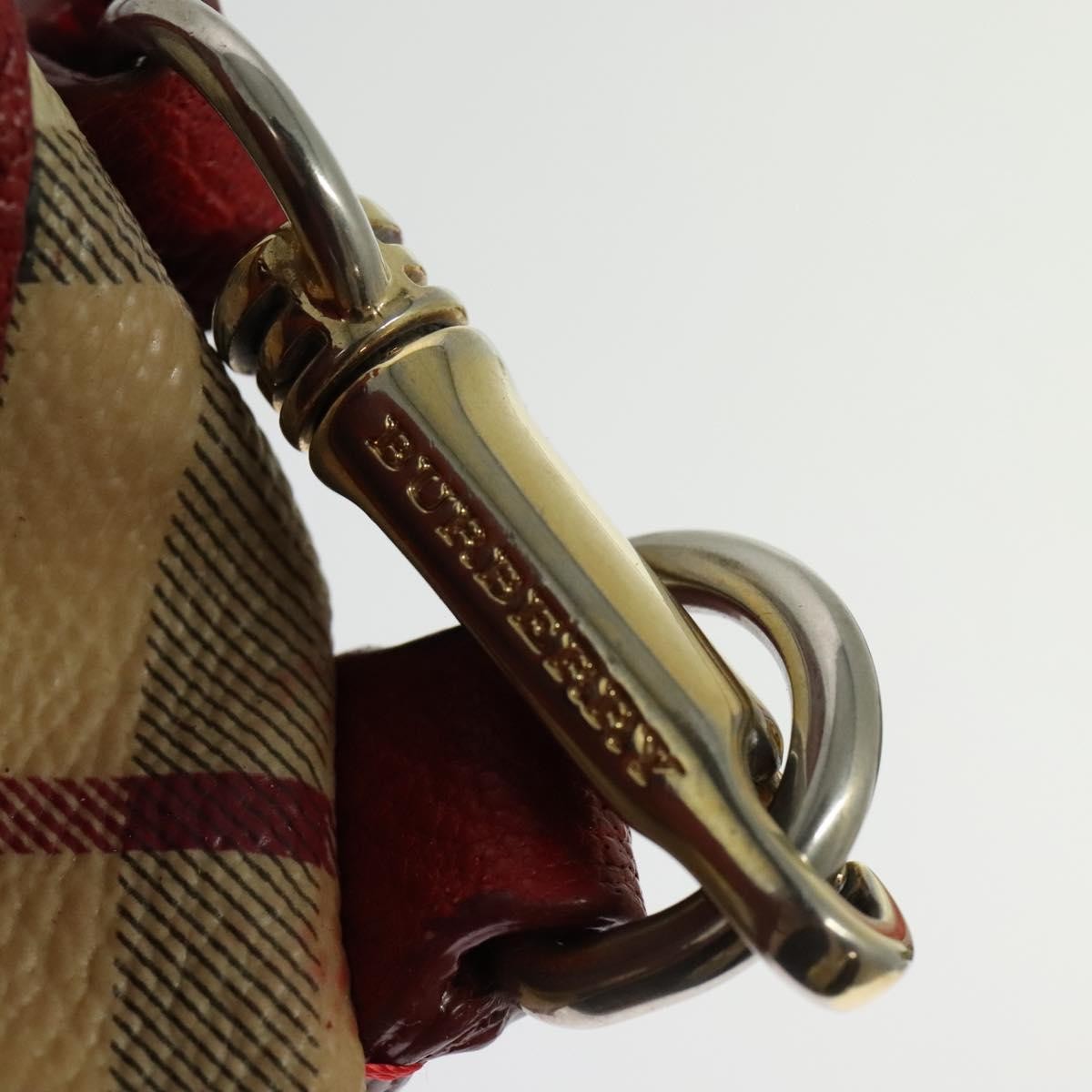 Burberry Pilgrim Satchel Haymarket Coated Canvas, BEIGE, CANVAS, Handbag