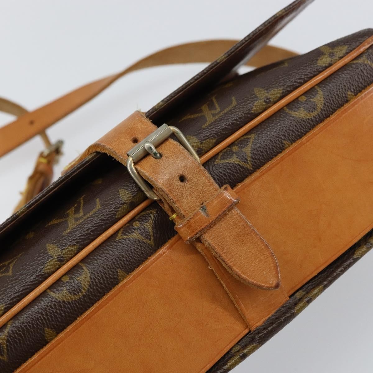 Louis Vuitton Cartouchiere Handbag Monogram Canvas, BROWN, CANVAS, Shoulder bag