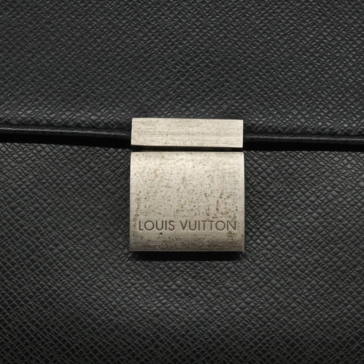 Louis Vuitton S Lock A4 Wristlet Pouch Macassar Monogram Canvas, BLACK, LEATHER, Clutche & pouche