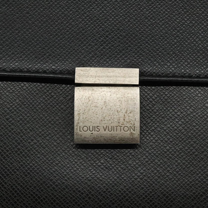 Louis Vuitton S Lock A4 Wristlet Pouch Macassar Monogram Canvas, BLACK, LEATHER, Clutche & pouche