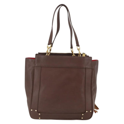 Chloe Eden Tote bag Leather, BROWN, LEATHER, Tote bag