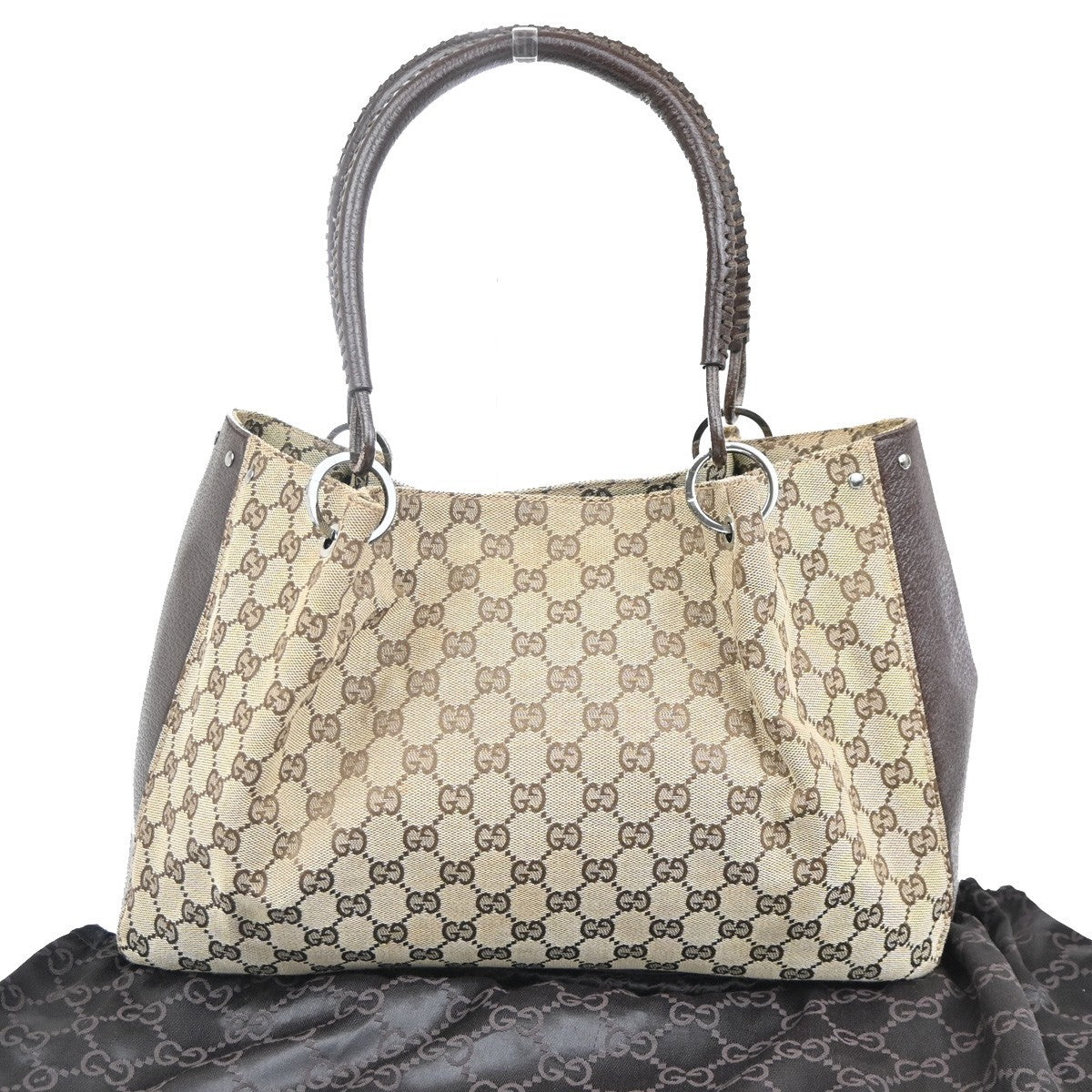 Gucci Vintage tote GG Canvas, BROWN, CANVAS, Tote bag