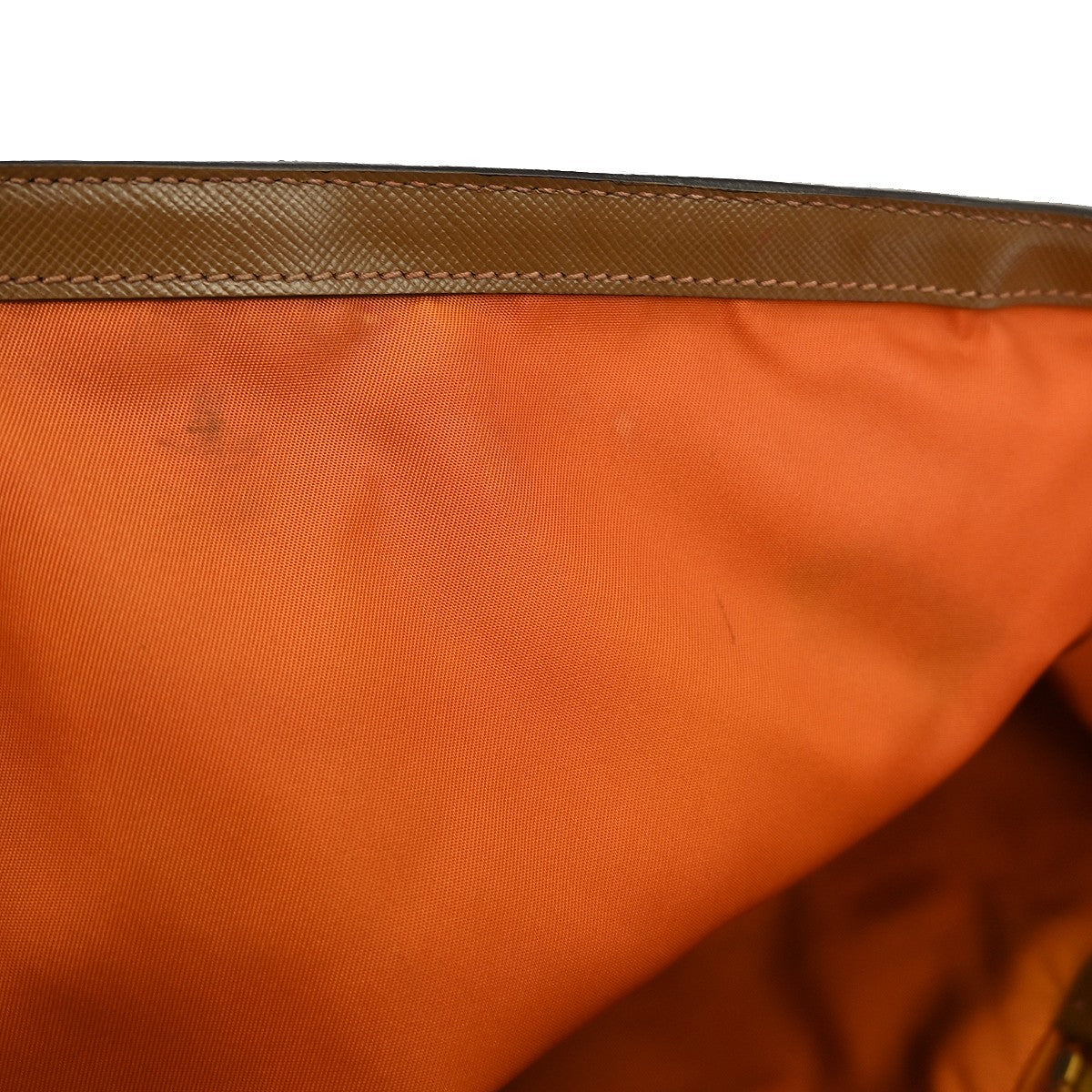 Prada Vintage Tote Tessuto, BROWN, NYLON, Tote bag