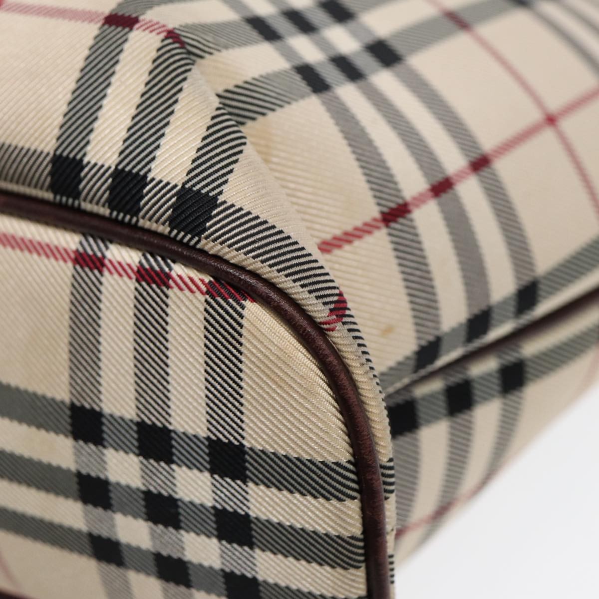 Burberry Nova Check Tote Canvas and Leather, BEIGE, CANVAS, Tote bag