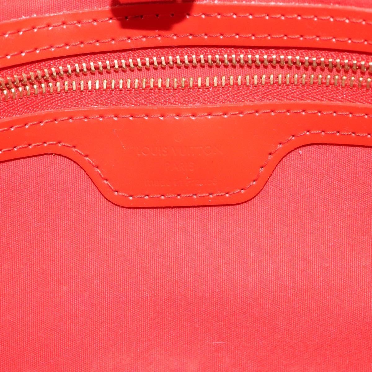 Louis Vuitton Wilshire Handbag Monogram Vernis, ORANGE, PATENT_LEATHER, Tote bag