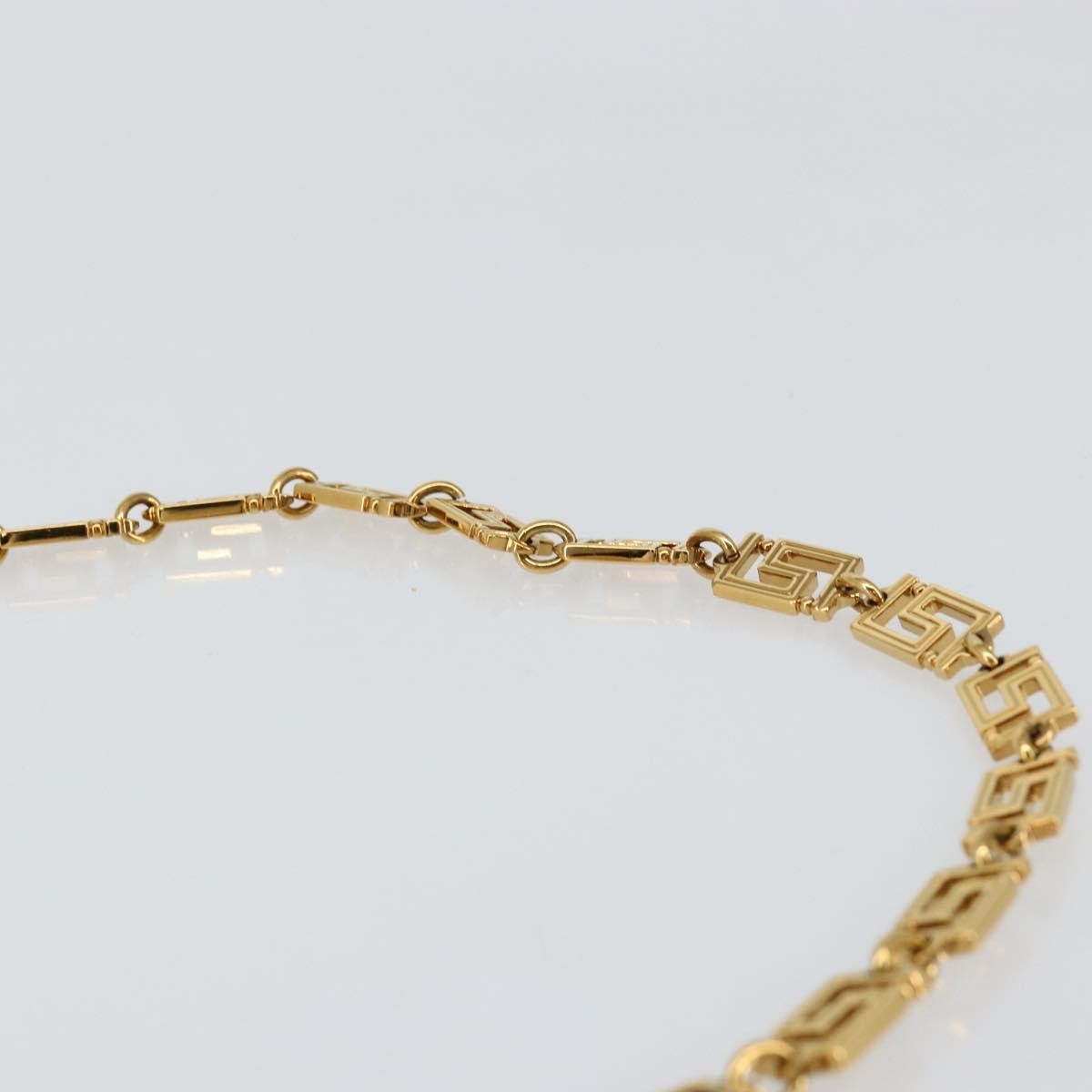 Versace Greca Goddess Wallet on Chain Leather, WHITE, LEATHER, Wallets