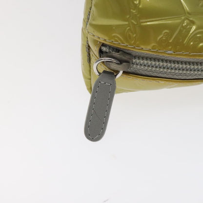 Chanel Vintage Toiletry Pouch Patent leather, Silver, Other, Clutch