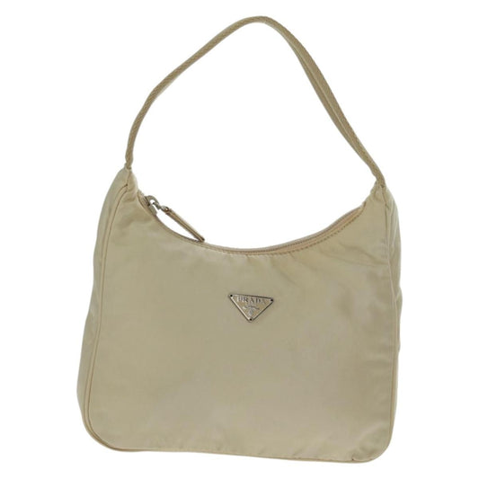 Prada Hobo Tessuto, BEIGE, NYLON, Handbag