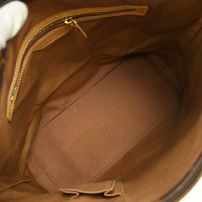 Louis Vuitton Cabas Mezzo Monogram Canvas, BROWN, CANVAS, Tote bag
