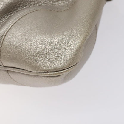 Salvatore Ferragamo Marisa Satchel Leather, SILVER, LEATHER, Shoulder bag