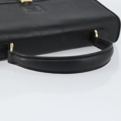 Burberry Vintage Handbag Leather, BLACK, LEATHER, Handbag