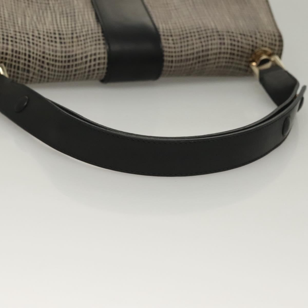 Salvatore Ferragamo Gancini Shoulder Bag Leather, BLACK, LEATHER, Shoulder bag