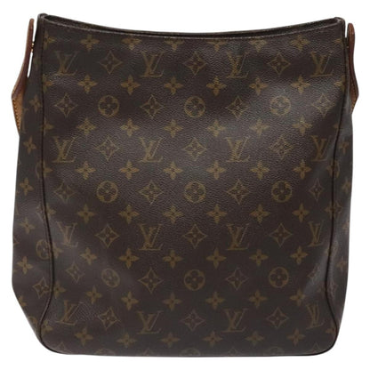 Louis Vuitton Looping Handbag Monogram Canvas, BROWN, CANVAS, Handbag