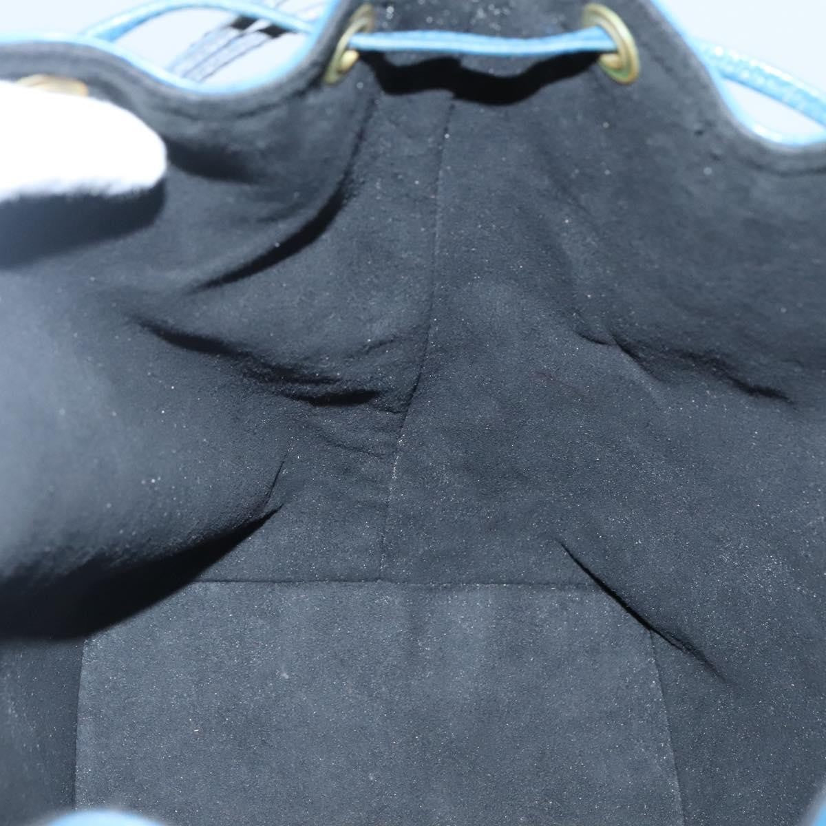 Louis Vuitton Petit Noe Handbag Epi Leather, BLUE, LEATHER, Handbag