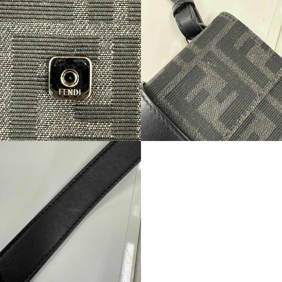 Fendi Baguette Convertible Belt Bag Zucca canvas, BLACK, CANVAS, Crossbody bag