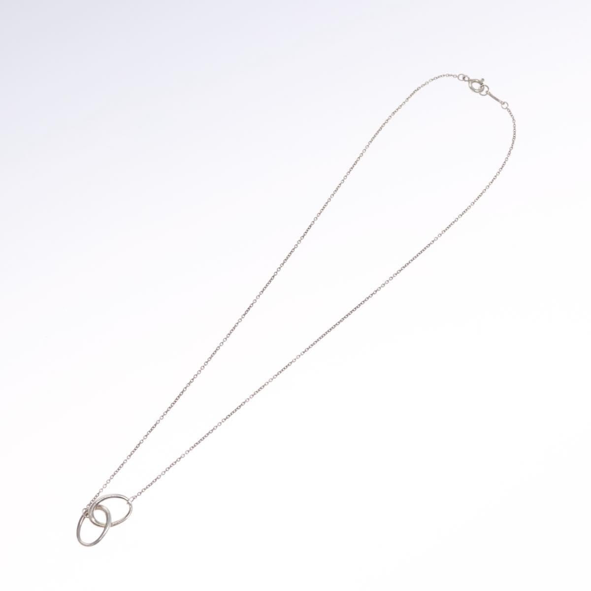 Tiffany & Co. Elsa Peretti Double Loop Pendant Necklace Silver 925, SILVER, SILVER, Necklace