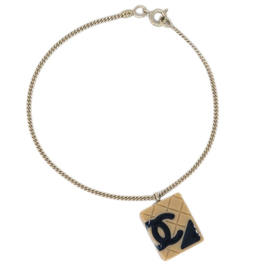 Chanel Vintage Rue Cambon Chain Charm Bracelet Metal, Gold, Gold Plated, Bracelet