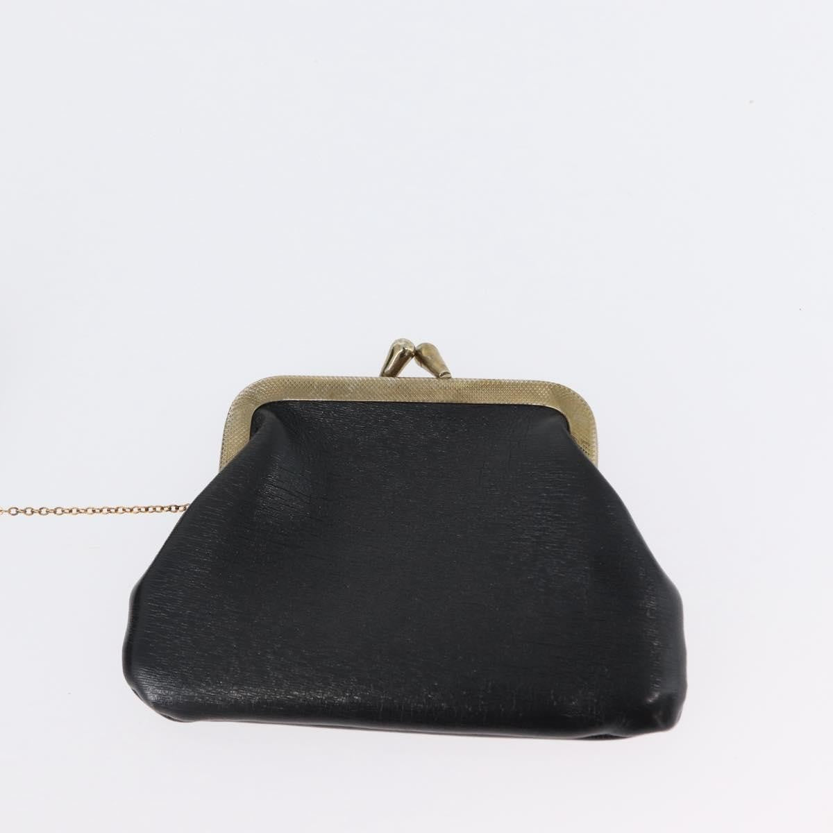 Christian Dior Vintage CD Logo Shoulder Bag Leather, BLACK, LEATHER, Shoulder bag
