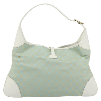 Gucci Vintage Jackie Shoulder Bag Canvas and Leather, Multicolour, Canvas, Handbag