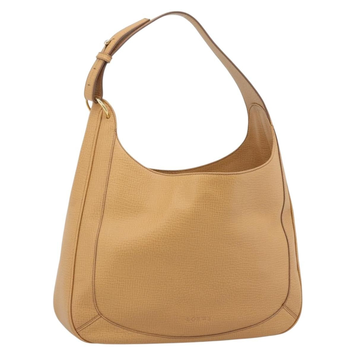 Loewe Vintage Shoulder Bag Canvas, Beige, Leather, Shoulder Bag