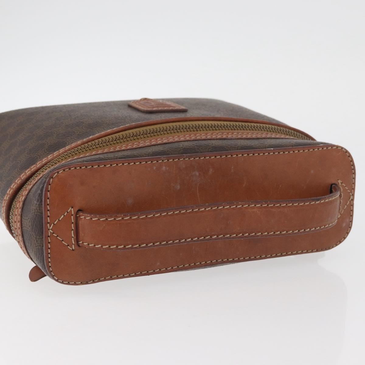 Celine Macadam Vanity Bag Canvas, Brown, Canvas, Clutch
