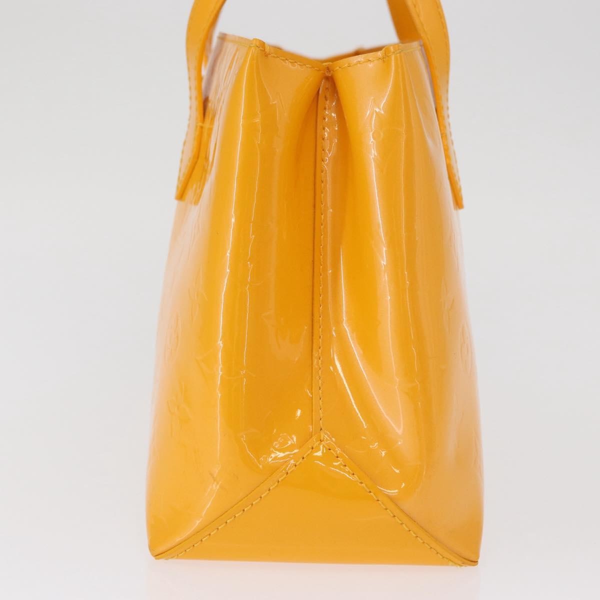 Louis Vuitton Wilshire Handbag Monogram Vernis, YELLOW, PATENT_LEATHER, Handbag
