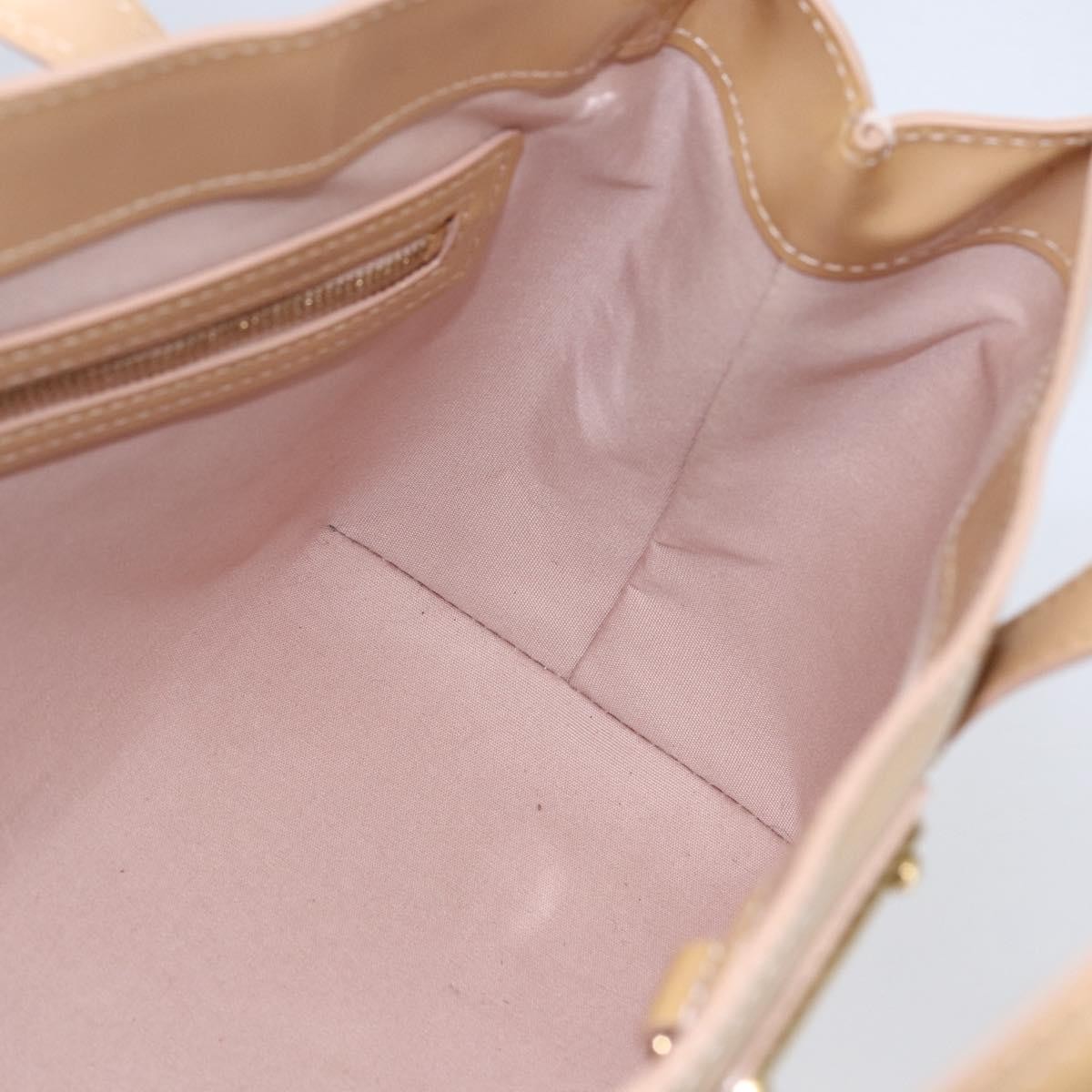 Louis Vuitton Wilshire Handbag Monogram Vernis, BEIGE, PATENT_LEATHER, Handbag