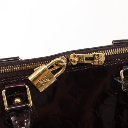 Louis Vuitton Alma Handbag Monogram Vernis, PURPLE, PATENT_LEATHER, Handbag