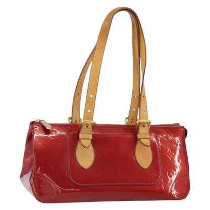 Louis Vuitton Rosewood Avenue Handbag Monogram Vernis, RED, PATENT_LEATHER, Handbag