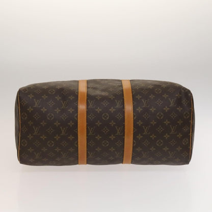 Louis Vuitton Keepall Bag Monogram Canvas, BROWN, CANVAS, Travel bag