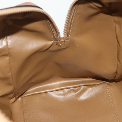 Celine Vintage Macadam Boston bag Canvas and Leather, Brown, Canvas, Travel Bag