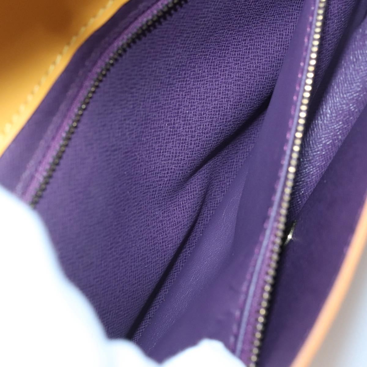 Louis Vuitton Art Deco Clutch Epi Leather, YELLOW, LEATHER, Clutche & pouche