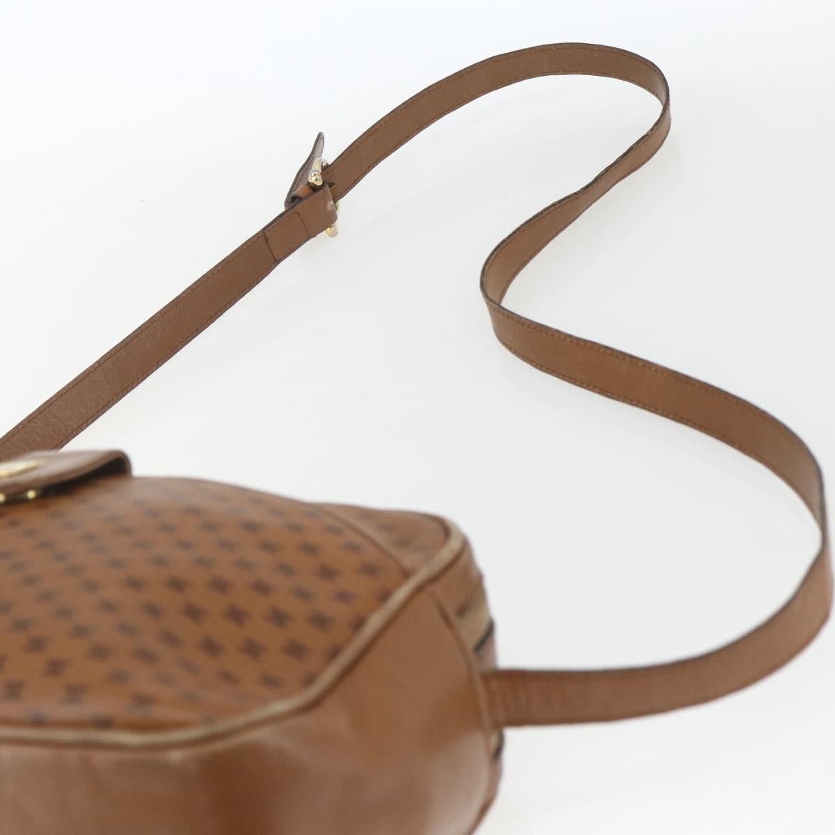 Celine Vintage Macadam Shoulder Bag Canvas and Leather, BROWN, CANVAS, Shoulder bag
