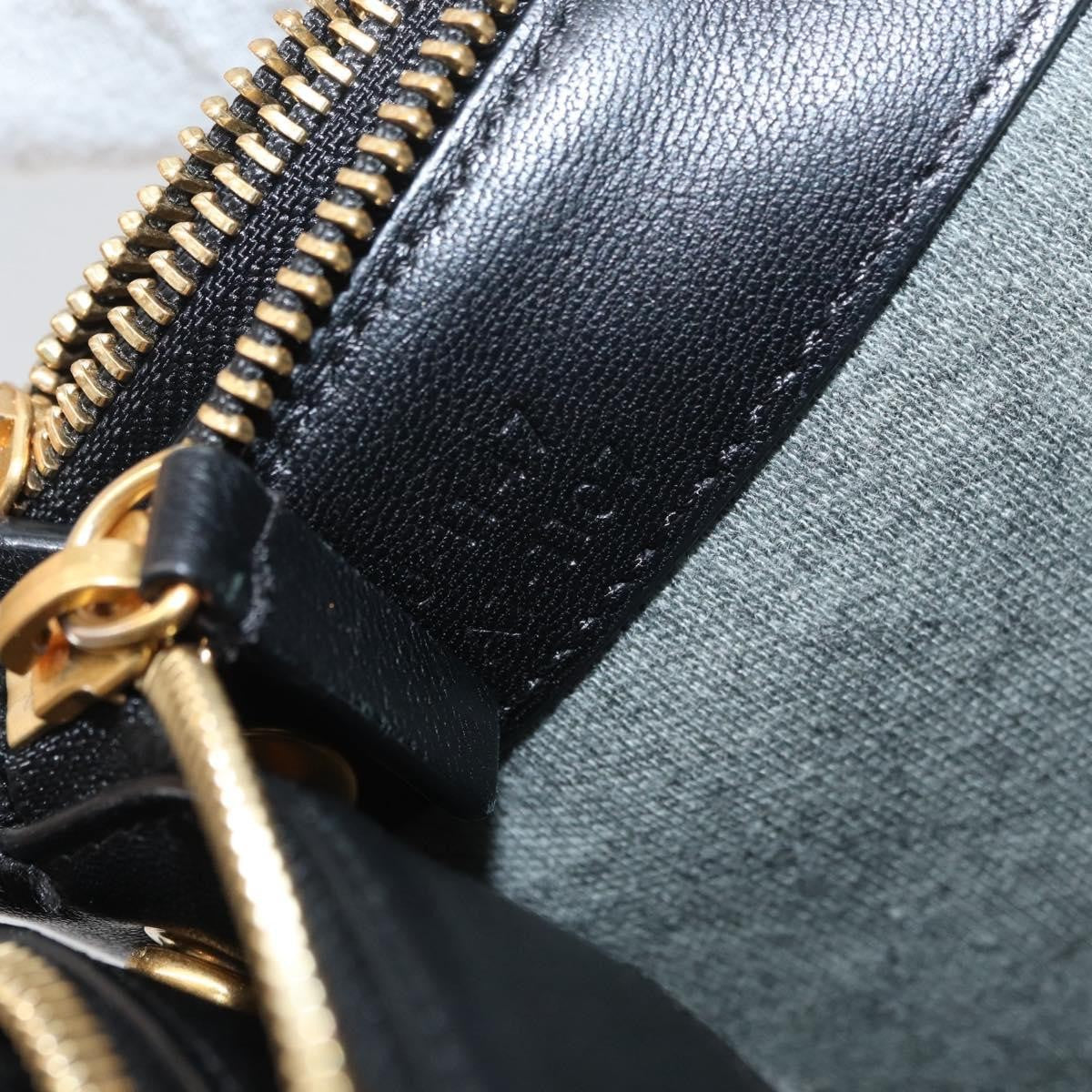 Celine Trio Crossbody Bag Leather, Black, Leather, Shoulder Bag