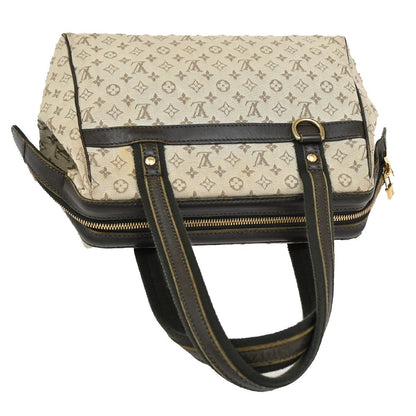 Louis Vuitton Josephine Handbag Mini Lin, KHAKI, CANVAS, Shoulder bag