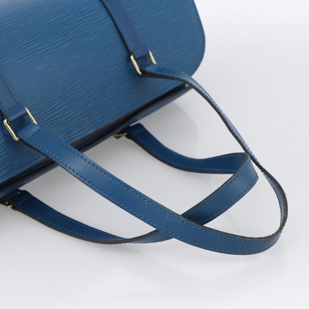 Louis Vuitton Soufflot Handbag Epi Leather, BLUE, LEATHER, Shoulder bag