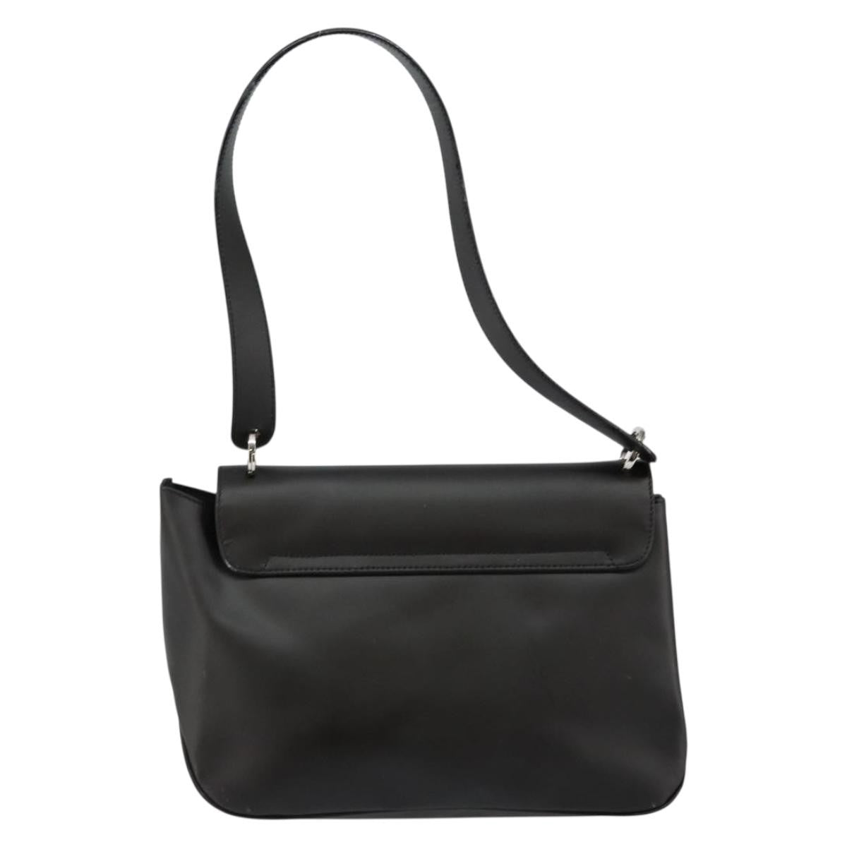 Salvatore Ferragamo Vala Shoulder Bag Leather, BLACK, LEATHER, Shoulder bag