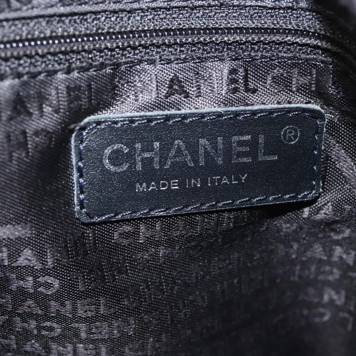 Chanel Chocolate Bar Shoulder Bag Calfskin, BLACK, LEATHER, Shoulder bag