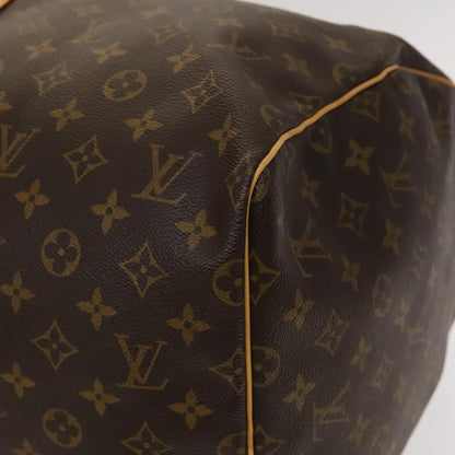Louis Vuitton Keepall Bag Monogram Canvas, BROWN, CANVAS, Travel bag