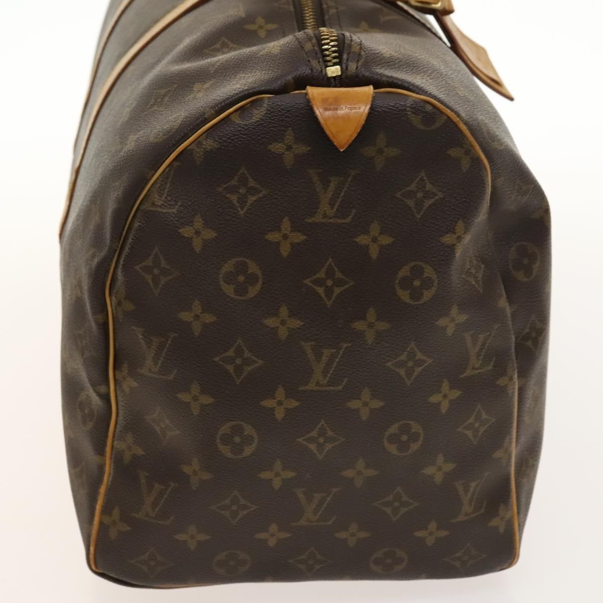 Louis Vuitton Keepall Bag Monogram Canvas, BROWN, CANVAS, Travel bag