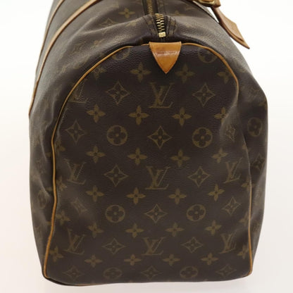 Louis Vuitton Keepall Bag Monogram Canvas, BROWN, CANVAS, Travel bag