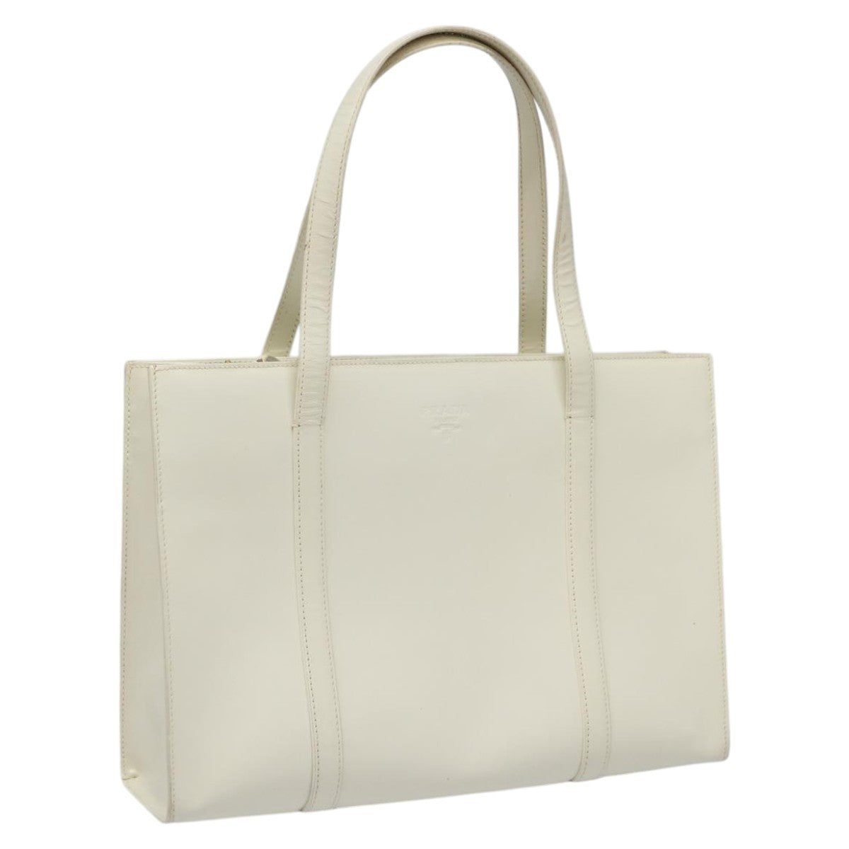 Prada Vintage Handbag Patent leather, WHITE, PATENT_LEATHER, Handbag