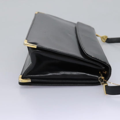 Christian Dior Vintage Shoulder Bag Leather, BLACK, LEATHER, Shoulder bag