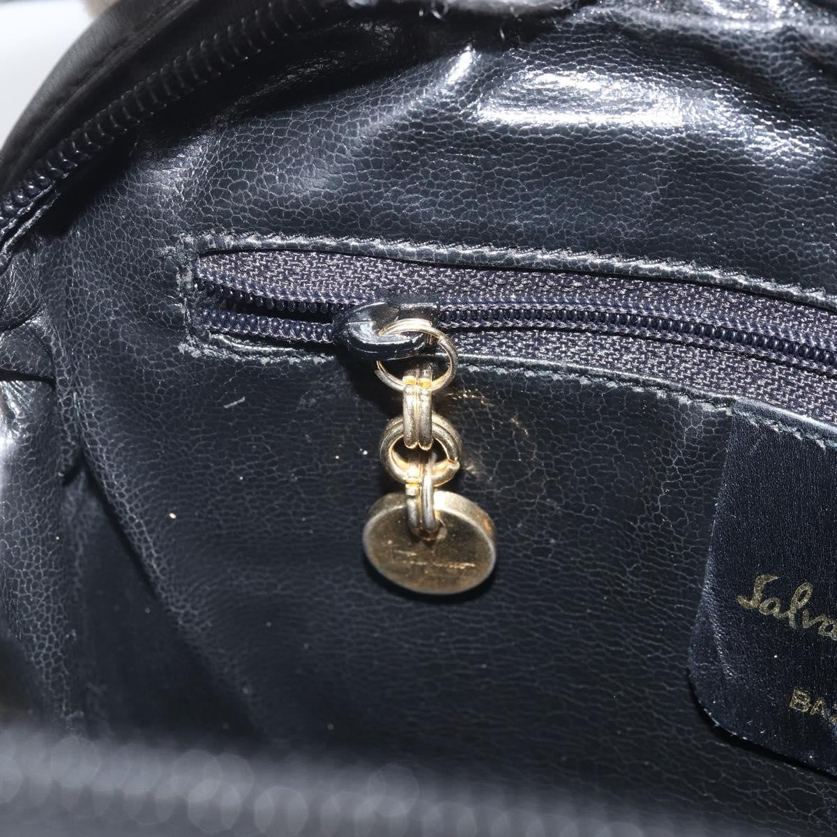 Salvatore Ferragamo Vara Bow camera Shoulder Bag Leather, BLACK, LEATHER, Shoulder bag