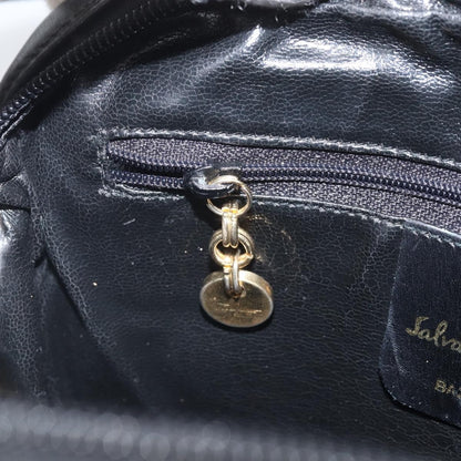Salvatore Ferragamo Vara Bow camera Shoulder Bag Leather, BLACK, LEATHER, Shoulder bag