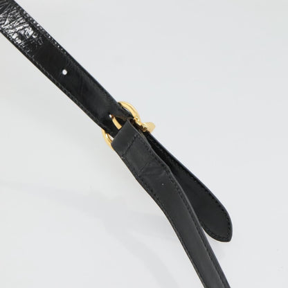 Salvatore Ferragamo Gancini handbag Patent leather, BLACK, PATENT_LEATHER, Handbag