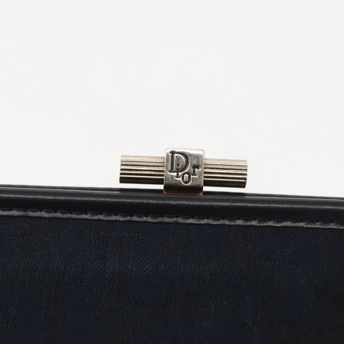 Christian Dior Vintage Trotter Pouch Canvas, NAVY, CANVAS, Clutche & pouche