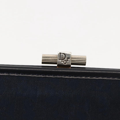 Christian Dior Vintage Trotter Pouch Canvas, NAVY, CANVAS, Clutche & pouche